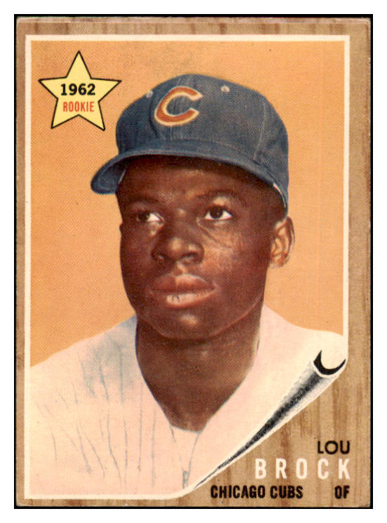 1962 Topps Baseball #387 Lou Brock Cubs VG-EX 509946