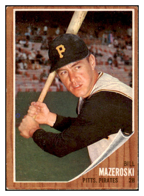 1962 Topps Baseball #353 Bill Mazeroski Pirates EX 509950