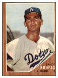 1962 Topps Baseball #005 Sandy Koufax Dodgers EX 509953