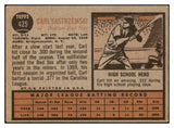 1962 Topps Baseball #425 Carl Yastrzemski Red Sox VG-EX 509960