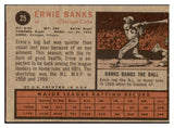 1962 Topps Baseball #025 Ernie Banks Cubs VG 509966