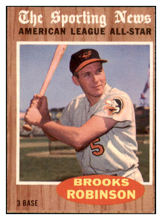 1962 Topps Baseball #468 Brooks Robinson A.S. Orioles EX-MT 509969