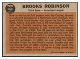 1962 Topps Baseball #468 Brooks Robinson A.S. Orioles EX-MT 509969