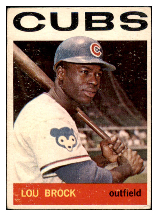 1964 Topps Baseball #029 Lou Brock Cubs VG-EX 509988