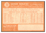 1964 Topps Baseball #200 Sandy Koufax Dodgers EX-MT 510000