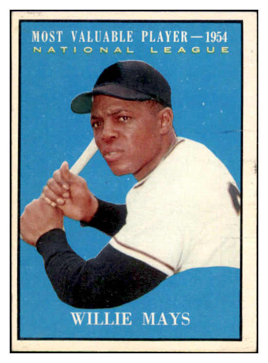 1961 Topps Baseball #482 Willie Mays MVP Giants EX-MT 510017