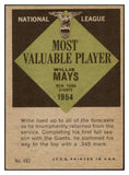 1961 Topps Baseball #482 Willie Mays MVP Giants EX-MT 510017