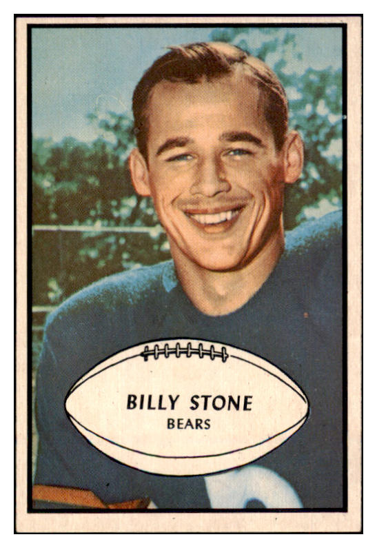 1953 Bowman Football #029 Billy Stone Bears GD-VG 510045