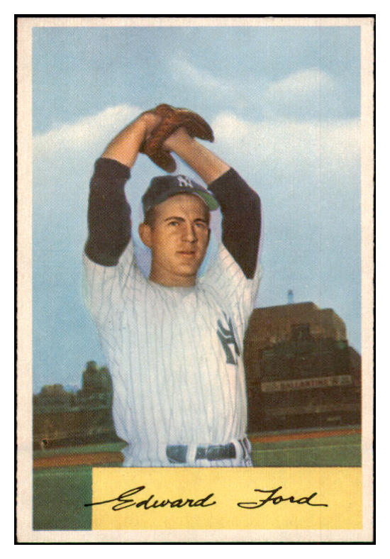 1954 Bowman Baseball #177 Whitey Ford Yankees EX 510051