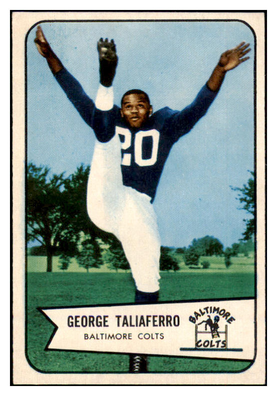 1954 Bowman Football #050 George Taliaferro Colts EX-MT 510071