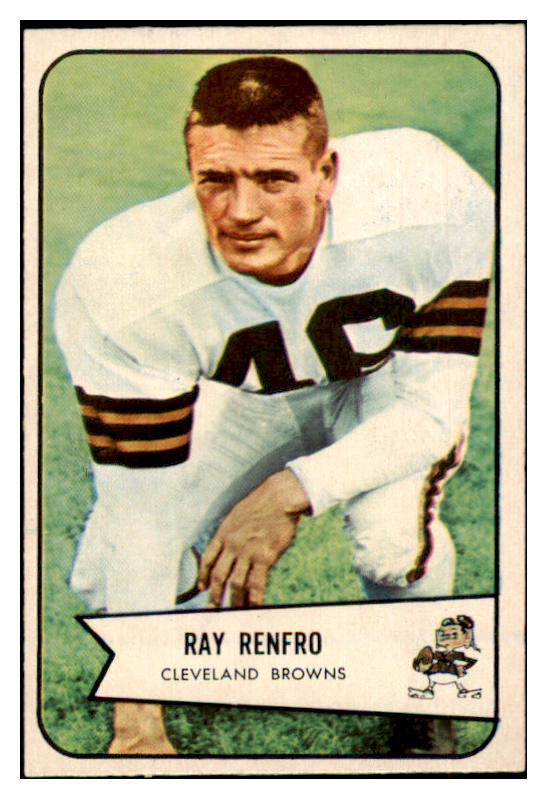 1954 Bowman Football #064 Ray Renfro Browns EX-MT 510072