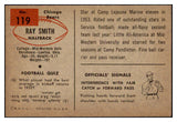 1954 Bowman Football #119 Ray Smith Bears EX-MT 510078