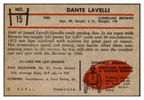 1953 Bowman Football #015 Dante Lavelli Browns EX-MT 510080