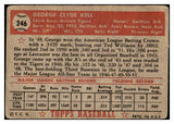 1952 Topps Baseball #246 George Kell Tigers Fair 510085