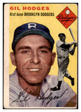 1954 Topps Baseball #102 Gil Hodges Dodgers VG 510086