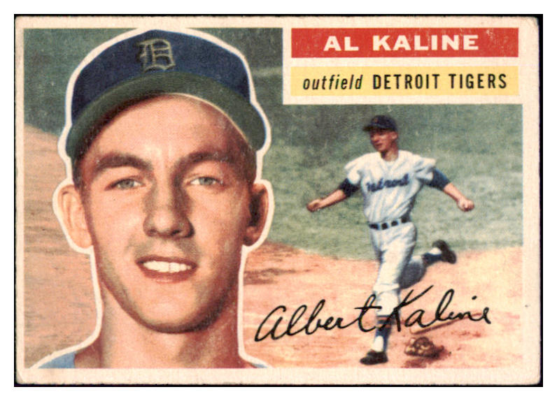 1956 Topps Baseball #020 Al Kaline Tigers VG-EX White 510087