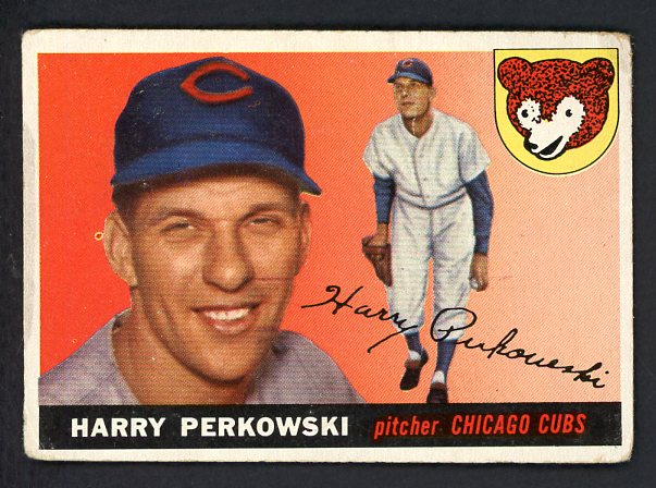 1955 Topps Baseball #184 Harry Perkowski Cubs GD-VG 510100