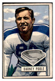 1951 Bowman Football #009 Barney Poole Yanks GD-VG 510115