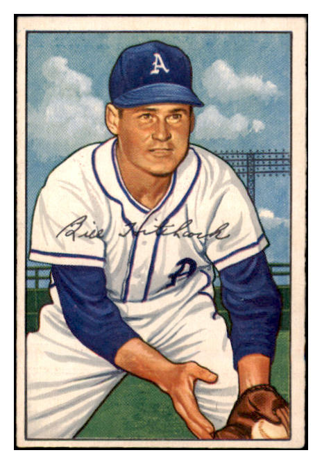 1952 Bowman Baseball #089 Billy Hitchcock A's EX 510121