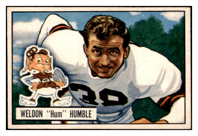 1951 Bowman Football #001 Weldon Humble Browns EX-MT 510133