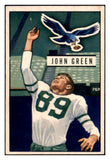 1951 Bowman Football #083 John Green Eagles EX-MT 510134