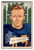 1952 Bowman Small Football #070 Gene Schroeder Bears EX-MT 510136