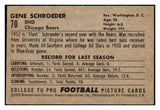 1952 Bowman Small Football #070 Gene Schroeder Bears EX-MT 510136