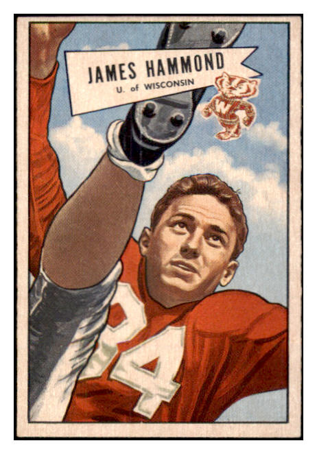 1952 Bowman Small Football #069 Jim Hammond Texans EX-MT 510137