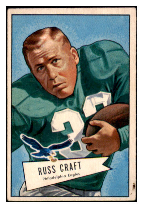 1952 Bowman Small Football #116 Russ Craft Eagles VG-EX 510140