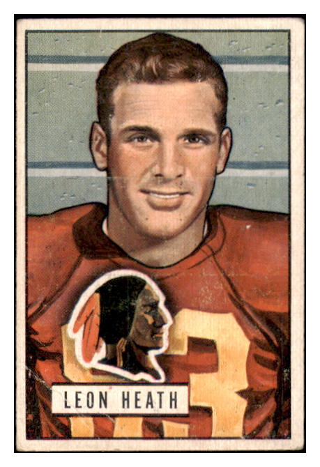 1951 Bowman Football #106 Leon Heath Washington VG-EX 510144