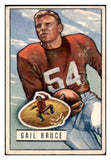 1951 Bowman Football #104 Gail Bruce 49ers VG-EX 510145