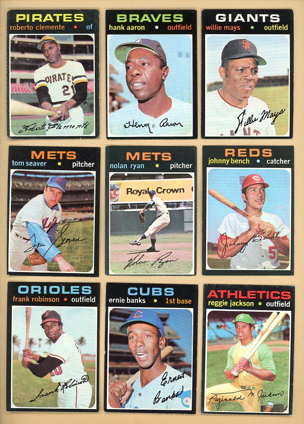 1971 Topps Baseball Complete Set VG-EX/EX Mays Aaron Ryan 510187