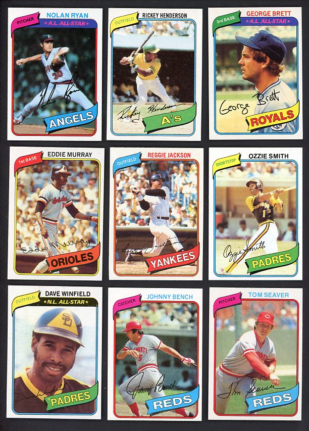 1980 Topps Baseball Complete Set NR-MT Henderson Ryan 510203