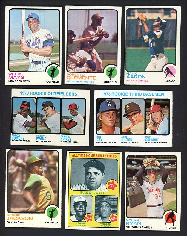 1973 Topps Baseball Complete Set Mid Grade Schmidt Mays Aaron 510214