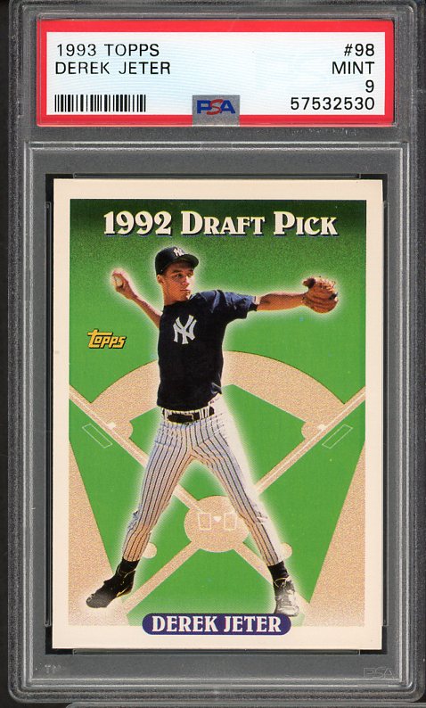 1993 Topps #098 Derek Jeter Yankees PSA 9 MINT 510216