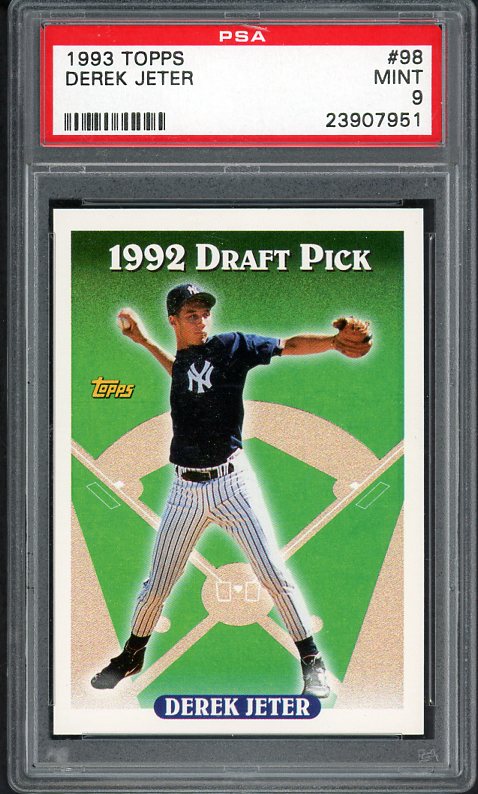 1993 Topps #098 Derek Jeter Yankees PSA 9 MINT 510218