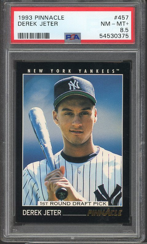 1993 Pinnacle #457 Derek Jeter Yankees PSA 8.5 NM/MT+ 510235