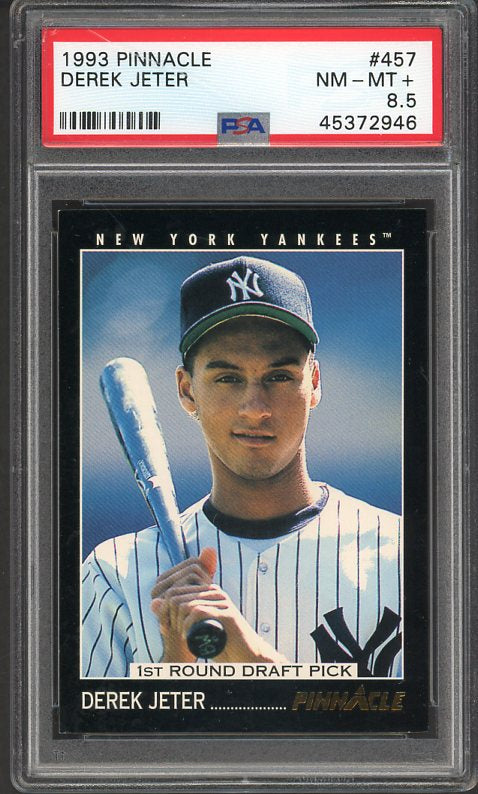 1993 Pinnacle #457 Derek Jeter Yankees PSA 8.5 NM/MT+ 510238