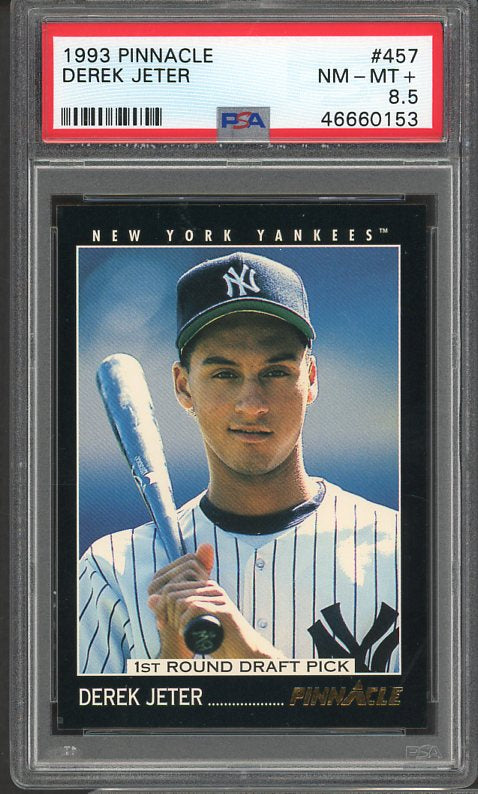 1993 Pinnacle #457 Derek Jeter Yankees PSA 8.5 NM/MT+ 510240