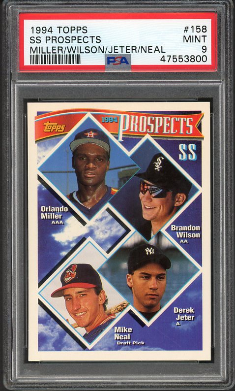 1994 Topps #158 Derek Jeter Yankees PSA 9 MINT 510257