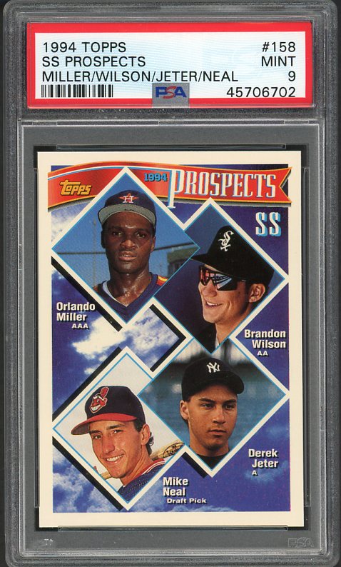 1994 Topps #158 Derek Jeter Yankees PSA 9 MINT 510258