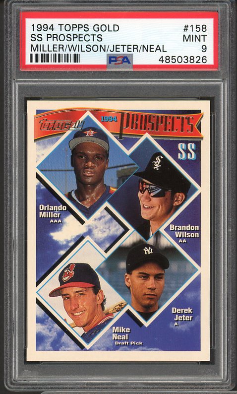 1994 Topps #158 Derek Jeter Yankees PSA 9 MINT 510260