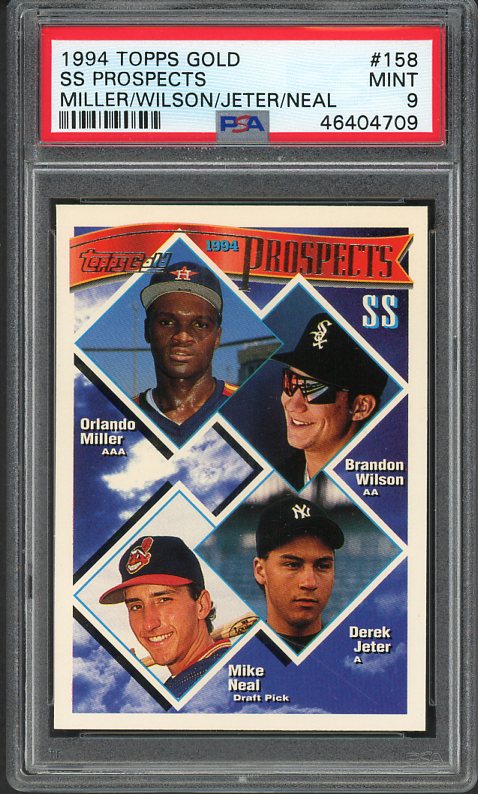 1994 Topps #158 Derek Jeter Yankees PSA 9 MINT 510261