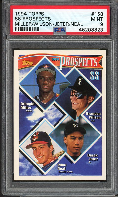 1994 Topps #158 Derek Jeter Yankees PSA 9 MINT 510263