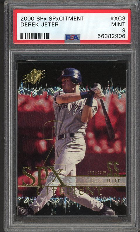 2000 SPx Spxcitment #XC3 Derek Jeter Yankees PSA 9 MINT 510270