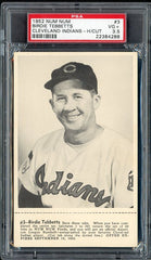 1952 Num Num #003 Birdie Tebbetts Indians PSA 3.5 VG+ w Tab 510275