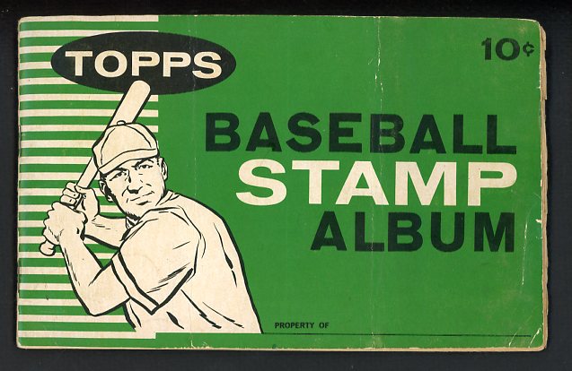 1961 Topps Baseball Stamp Album VG 143 Diff Mantle Aaron Mays 510298