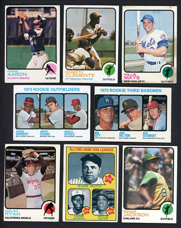 1973 Topps Baseball Complete Set VG-EX/EX Schmidt Clemente Mays 510300