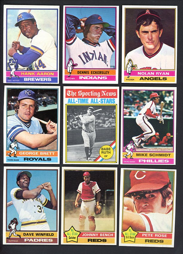 1976 Topps Baseball Complete Set NR-MT Eckersley Aaron Ryan 510301