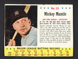 1963 Jello #015 Mickey Mantle Yankees VG 510309